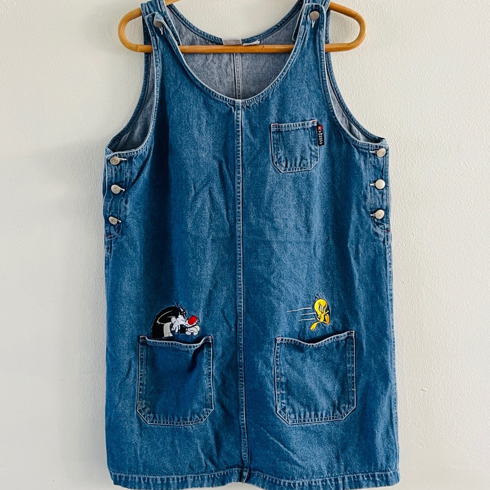Vintage Looney Tunes denim dress.